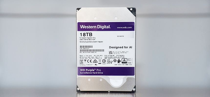 WD Purple Pro 18T监控紫盘   为AI时代而生的智能存储盘